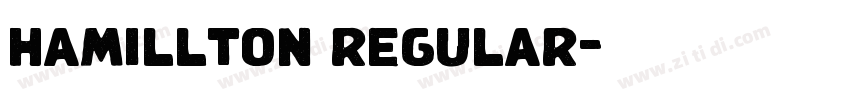 hamillton regular字体转换